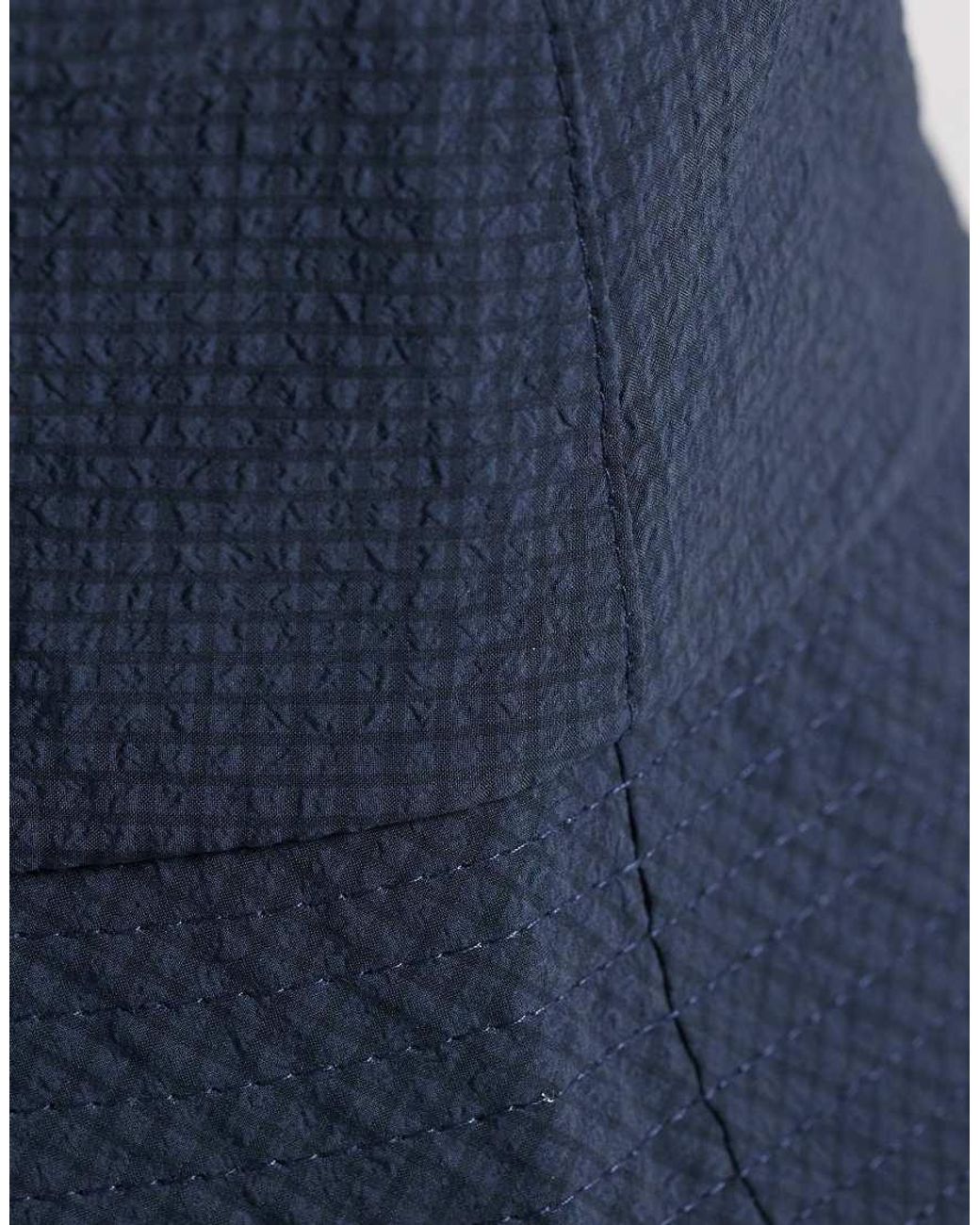 ASOS Ripstop Bucket Hat in het Blue voor heren