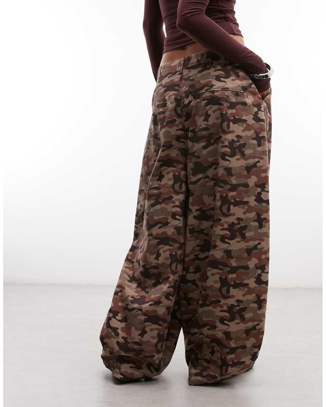 Collusion Brown Xl Balloon Trouser