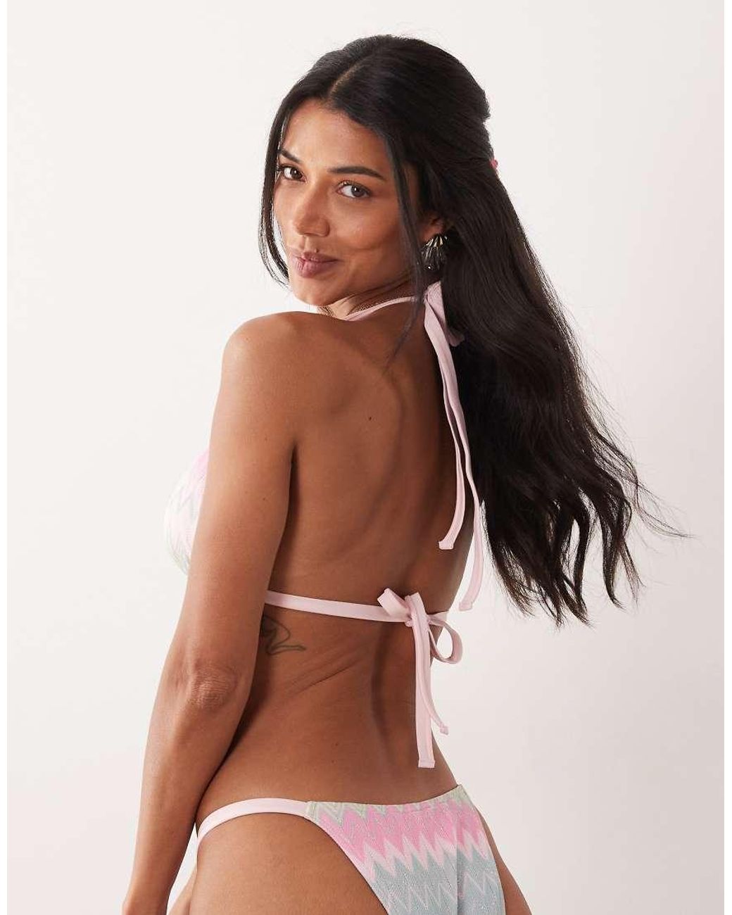 Peek & Beau Multicolor Triangle Bikini Top