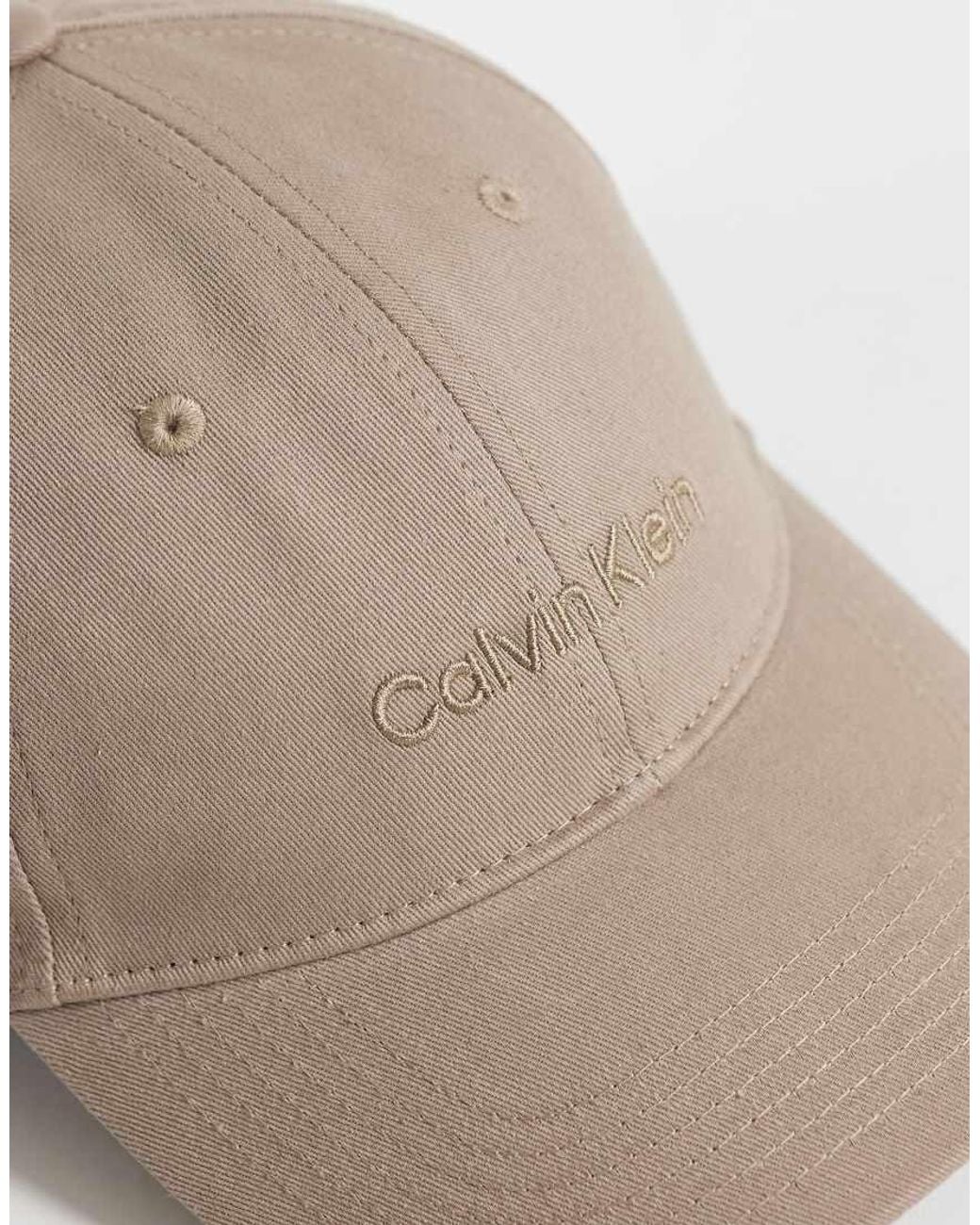 Calvin Klein Natural Jeans Embroidery Baseball Cap for men