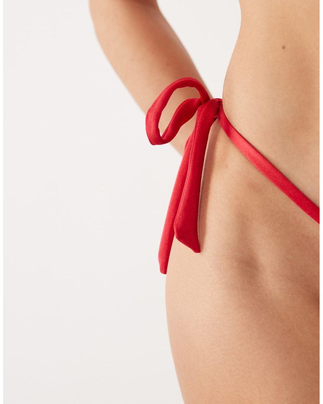 Free Society Brown Tie Side Bikini Bottoms