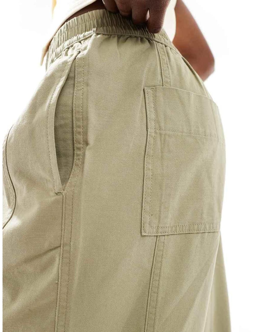 ASOS Multicolor Laundered Barrel Pull On Trousers