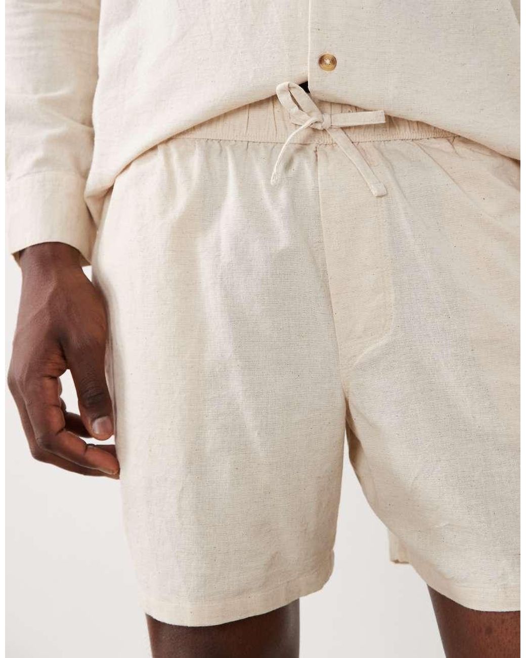 ASOS Natural Co-ord Shorts for men