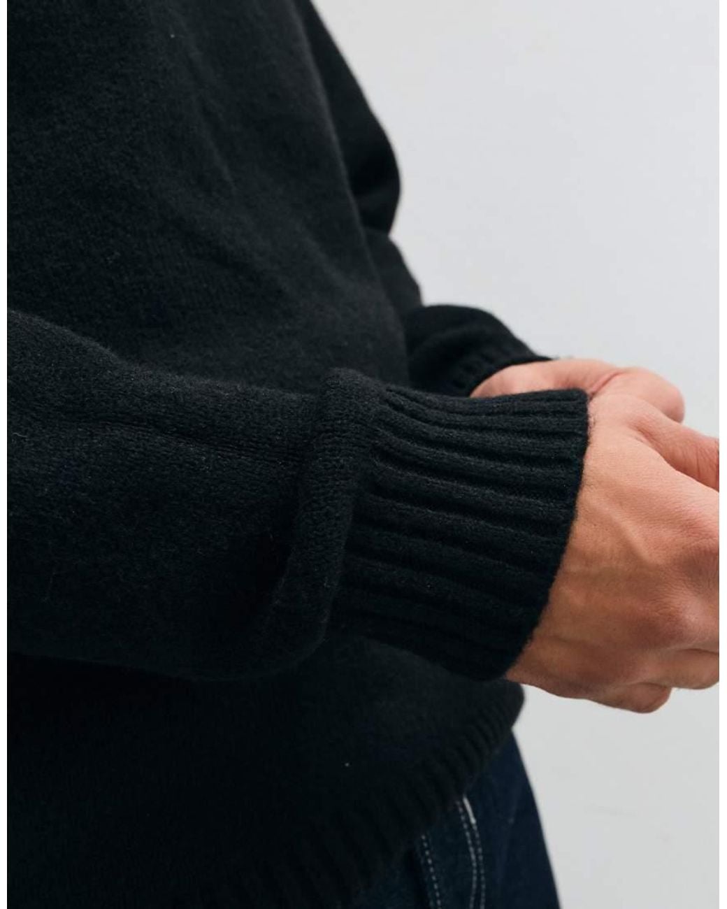 Jack & Jones Blue Relaxed Fit Fluffy Sweater for men
