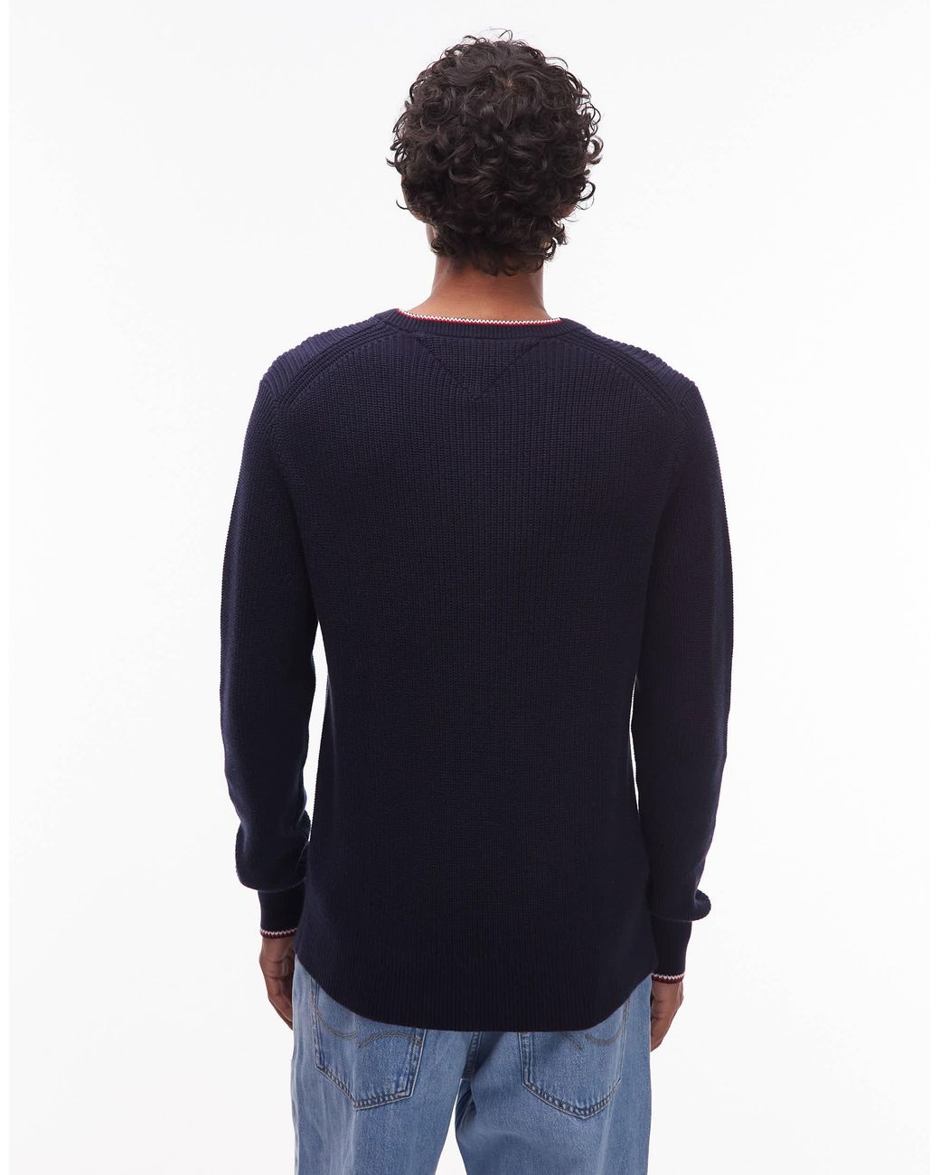 Pull ras Tommy Hilfiger pour homme en coloris Blue