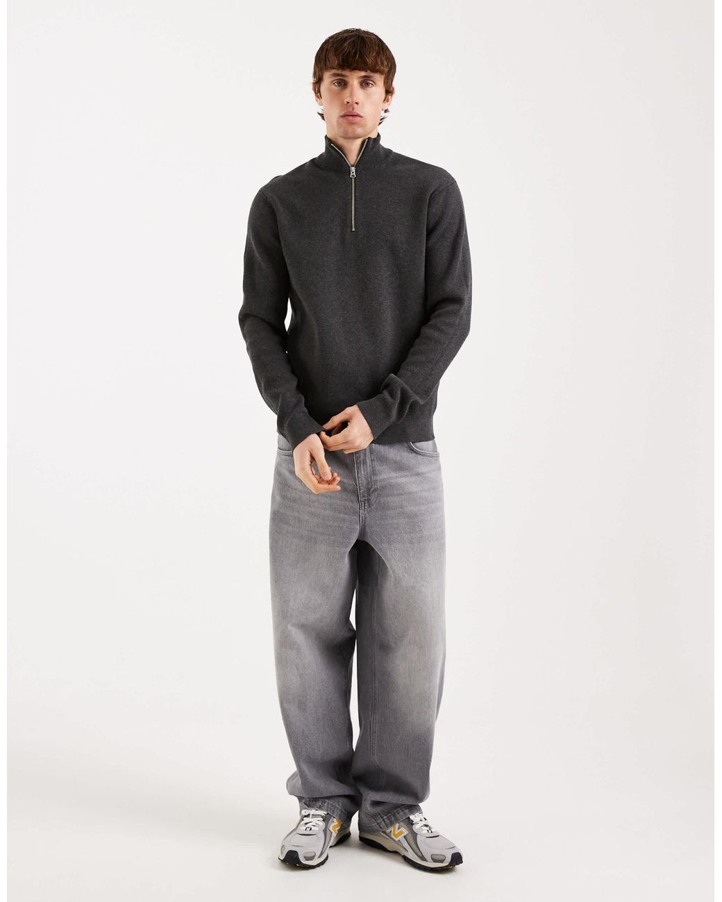 Only & Sons – strickpullover in Gray für Herren