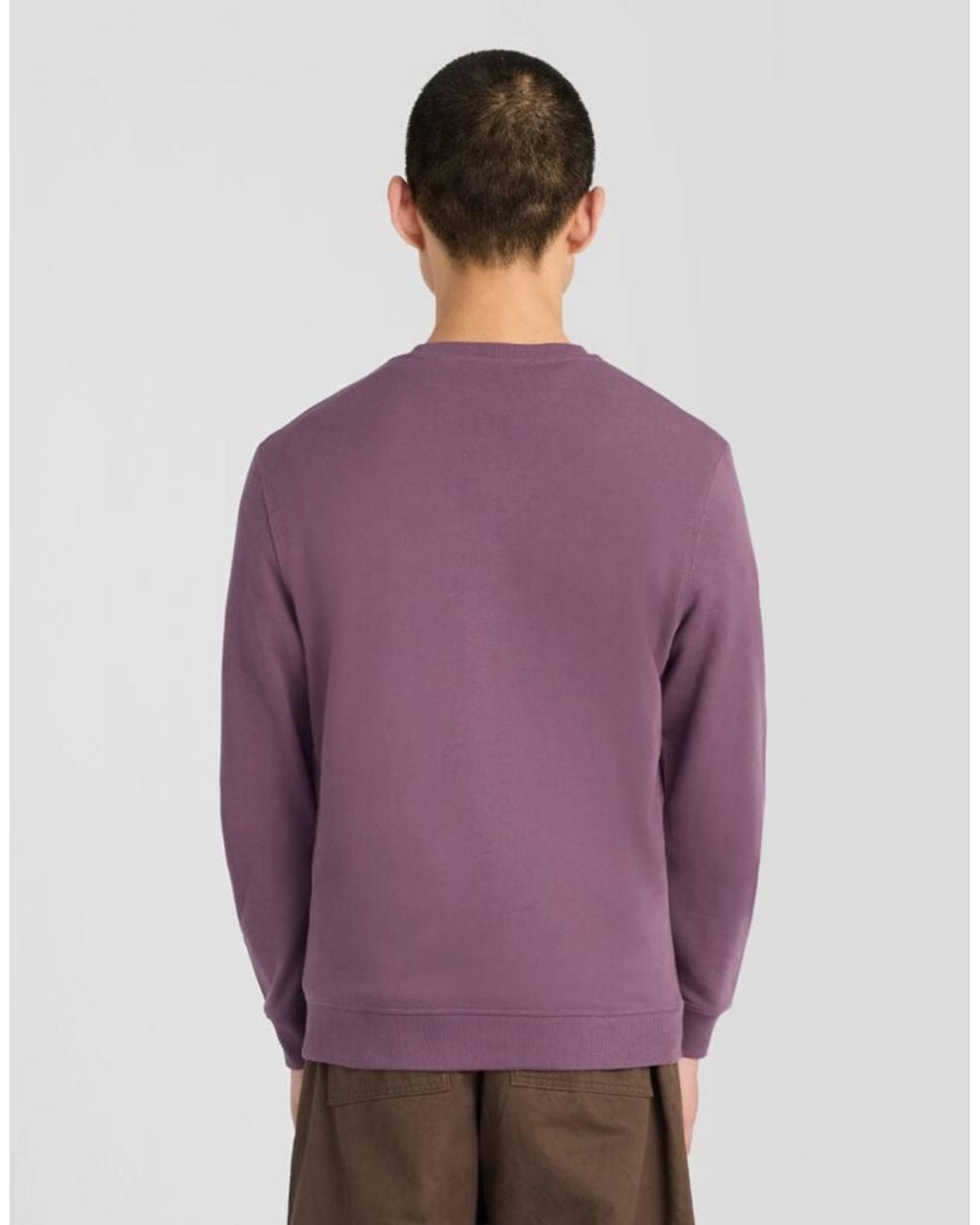 Lyle & Scott Purple Mid Layers Crew Neck Sweatshirt for men