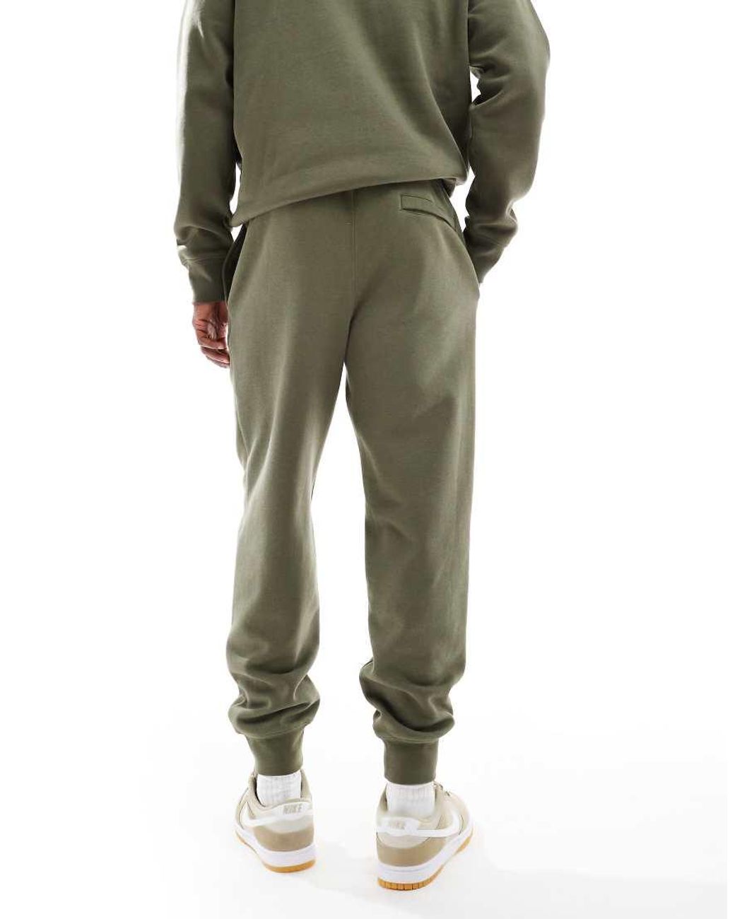 Nike Green Club Cuffed Fleece Joggers for men