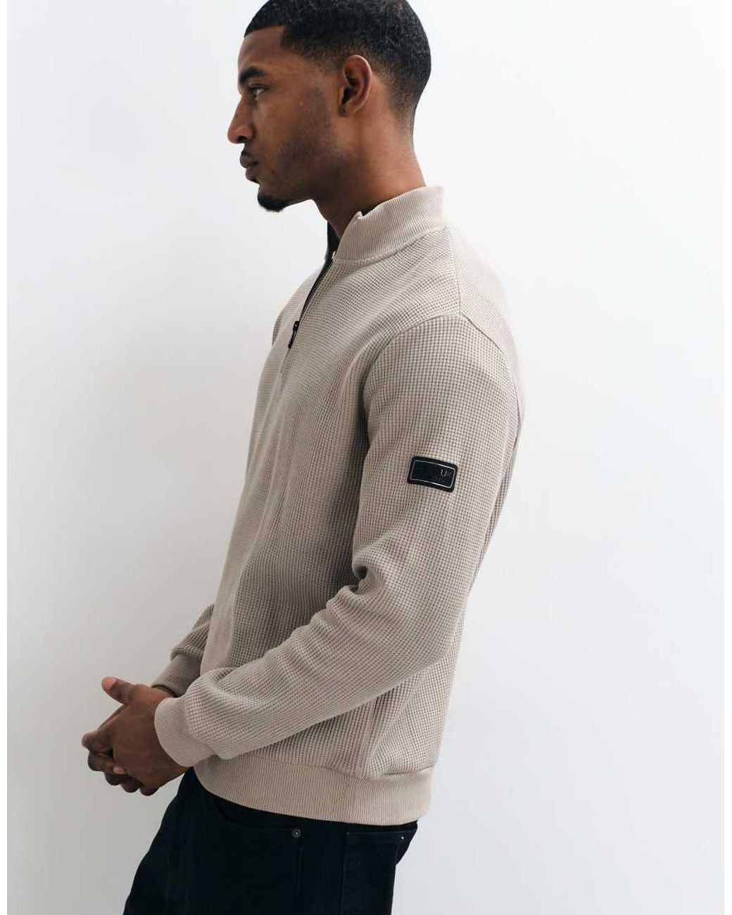 Barbour Natural Curve Half Zip Sweatshirt for men