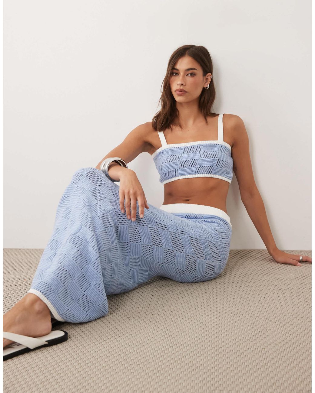 Crop top d'ensemble 4th & Reckless en coloris Blue