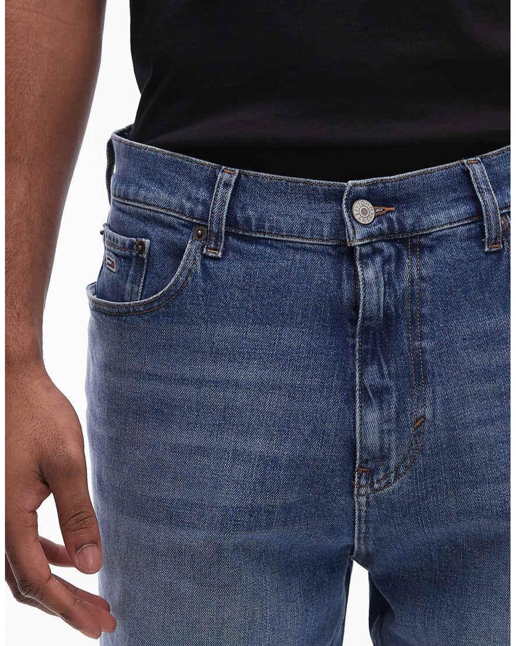 Tommy Hilfiger Blue Isaac Relaxed Denim Shorts for men