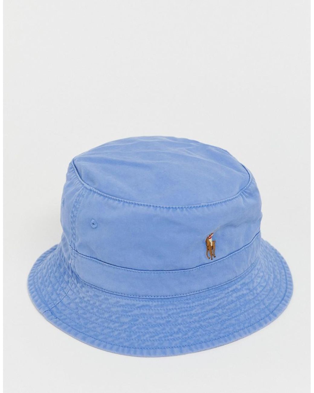 Polo Ralph Lauren Cotton Exclusive To Asos Multi Player Logo Bucket Hat in  Blue for Men | Lyst