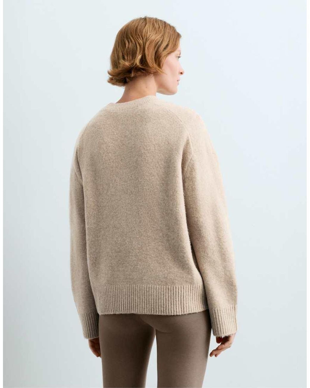 Oysho Natural Knit Round-neck Jumper