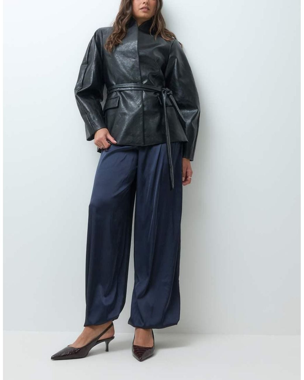 Motel Blue Hestama Satin Baloon Trouser