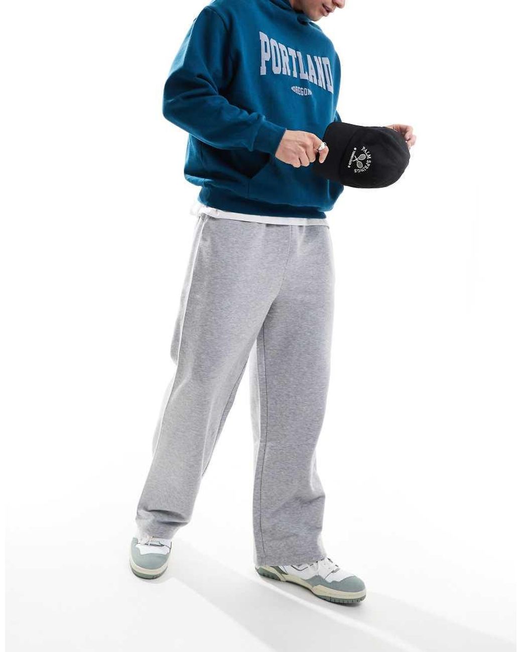 ASOS White Straight Leg Trackies for men