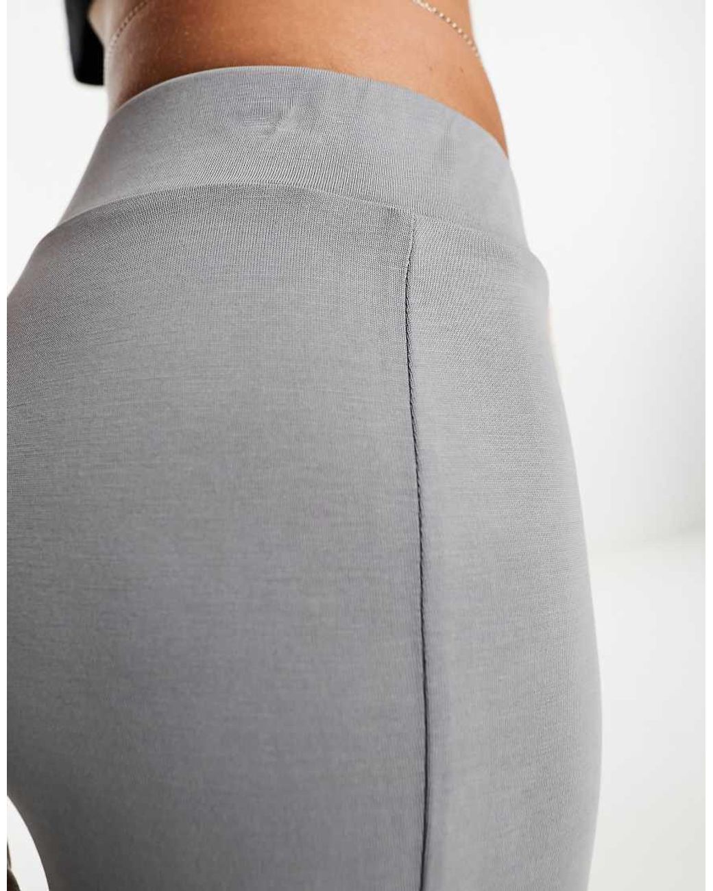 Monki White Super Soft Wide Leg Trousers