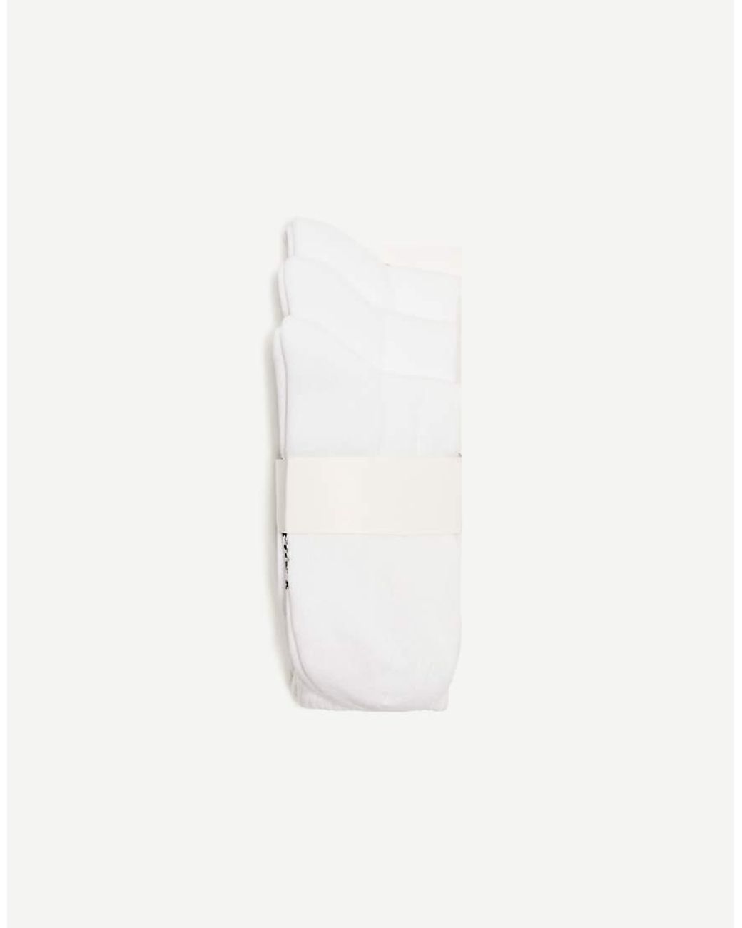 Bershka White 3 Pack Sporty Socks for men