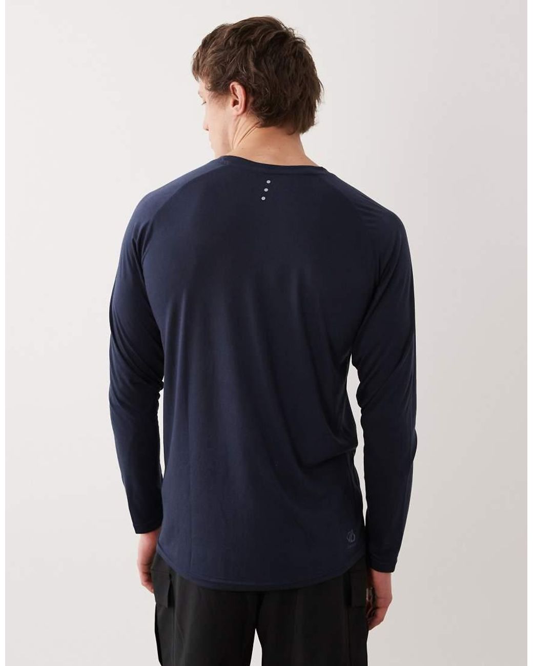 Dare 2b Blue Breathable Quick-Dry Agile Long Sleeved T-Shirt for men