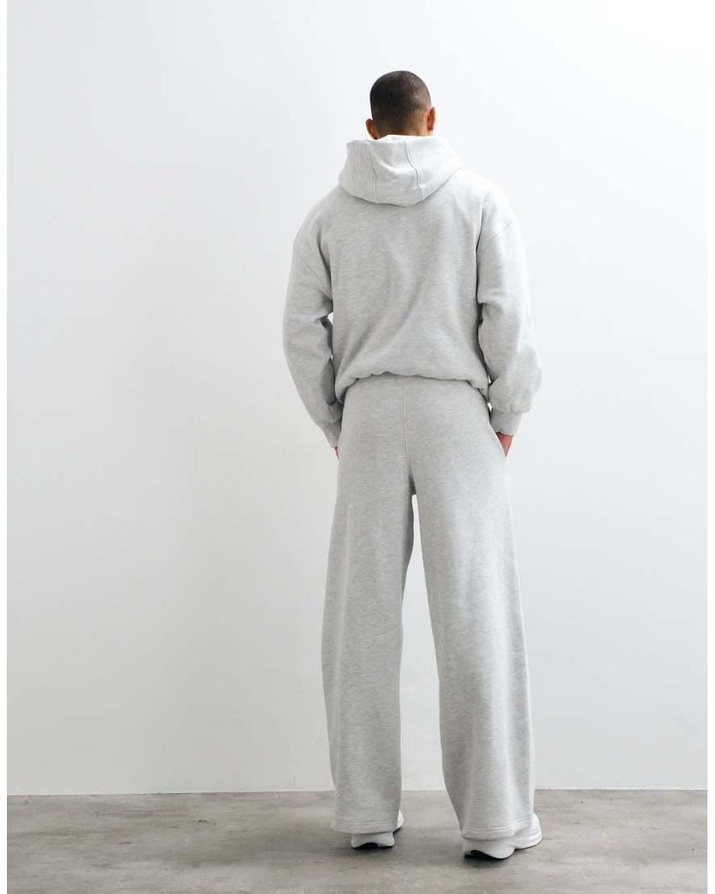 4505 White Rest Day 400Gsm Heavyweight Cotton Super Oversized Jogger for men