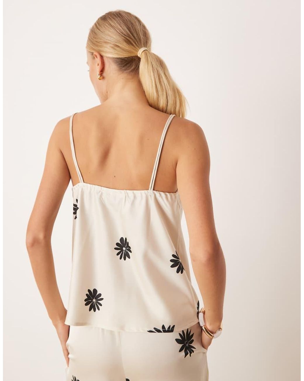 Aware Natural Satin Cami Top Co-ord