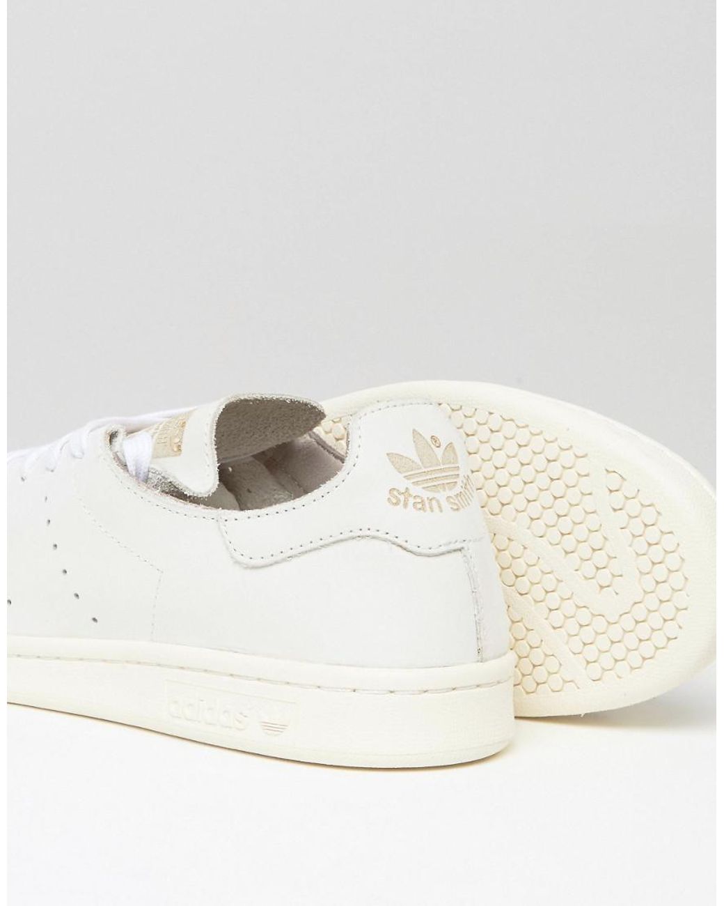 adidas Originals Stan Smith Lea Sock Sneaker In White Bb0006 for Men | Lyst