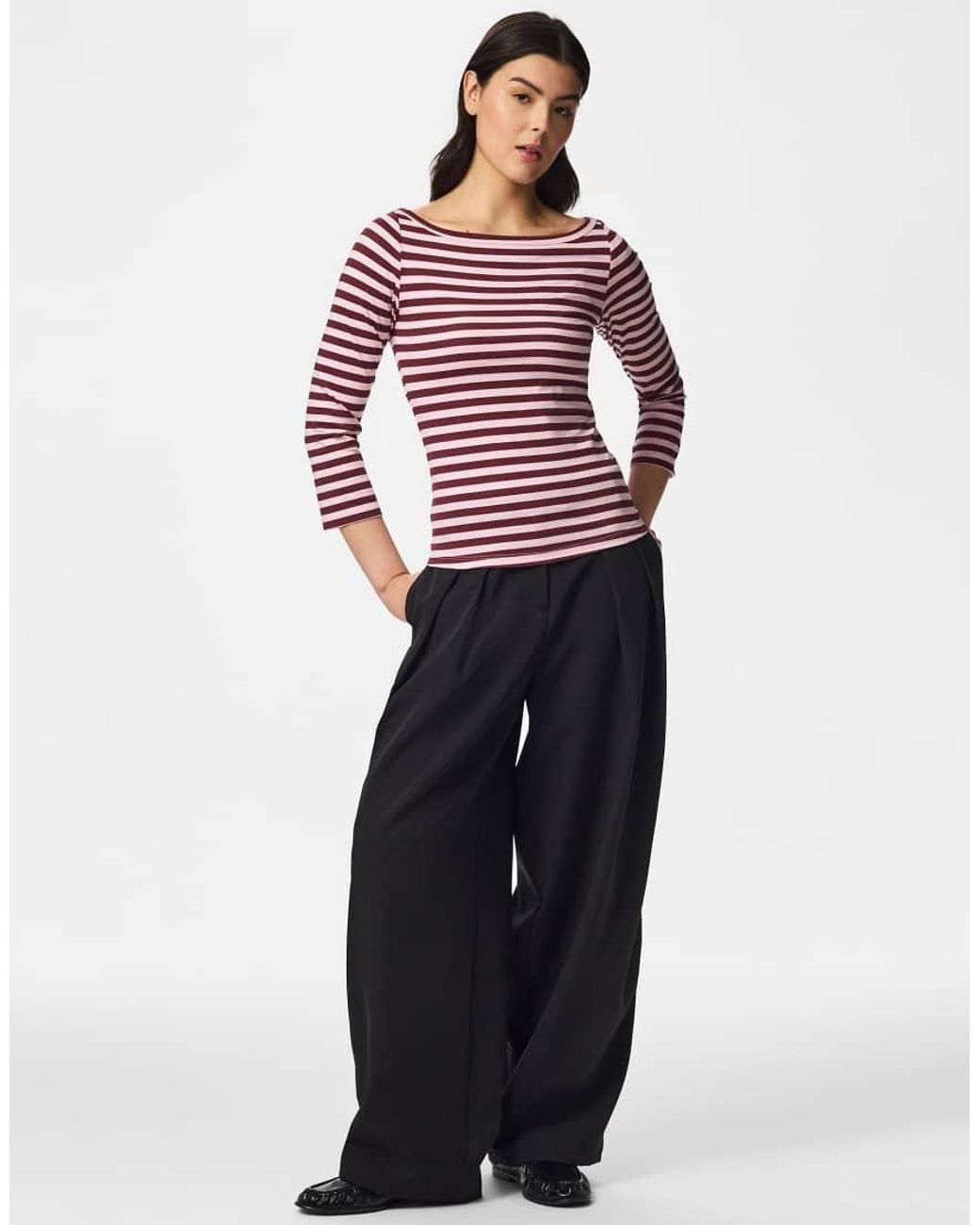 Pieces Red 3/4 Sleeved Top