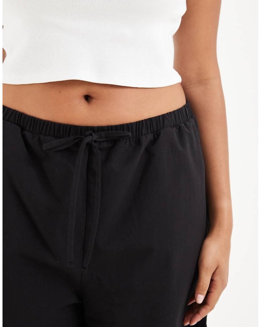 ASOS Black Asos Design Curve Long Line Bermuda Short