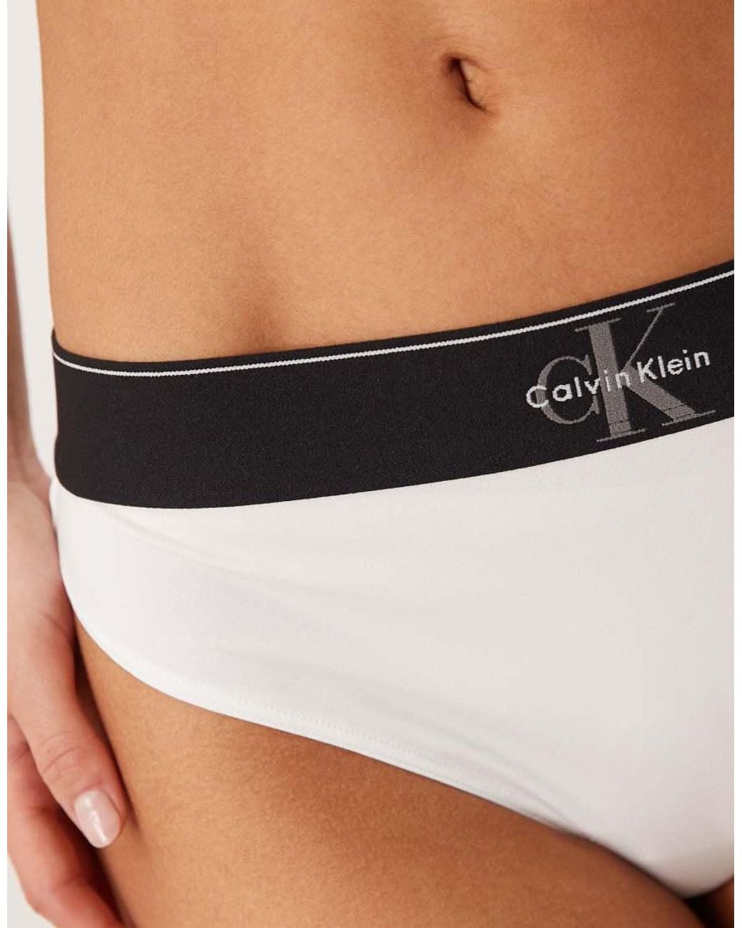 Calvin Klein Natural Graphic Logo Thong