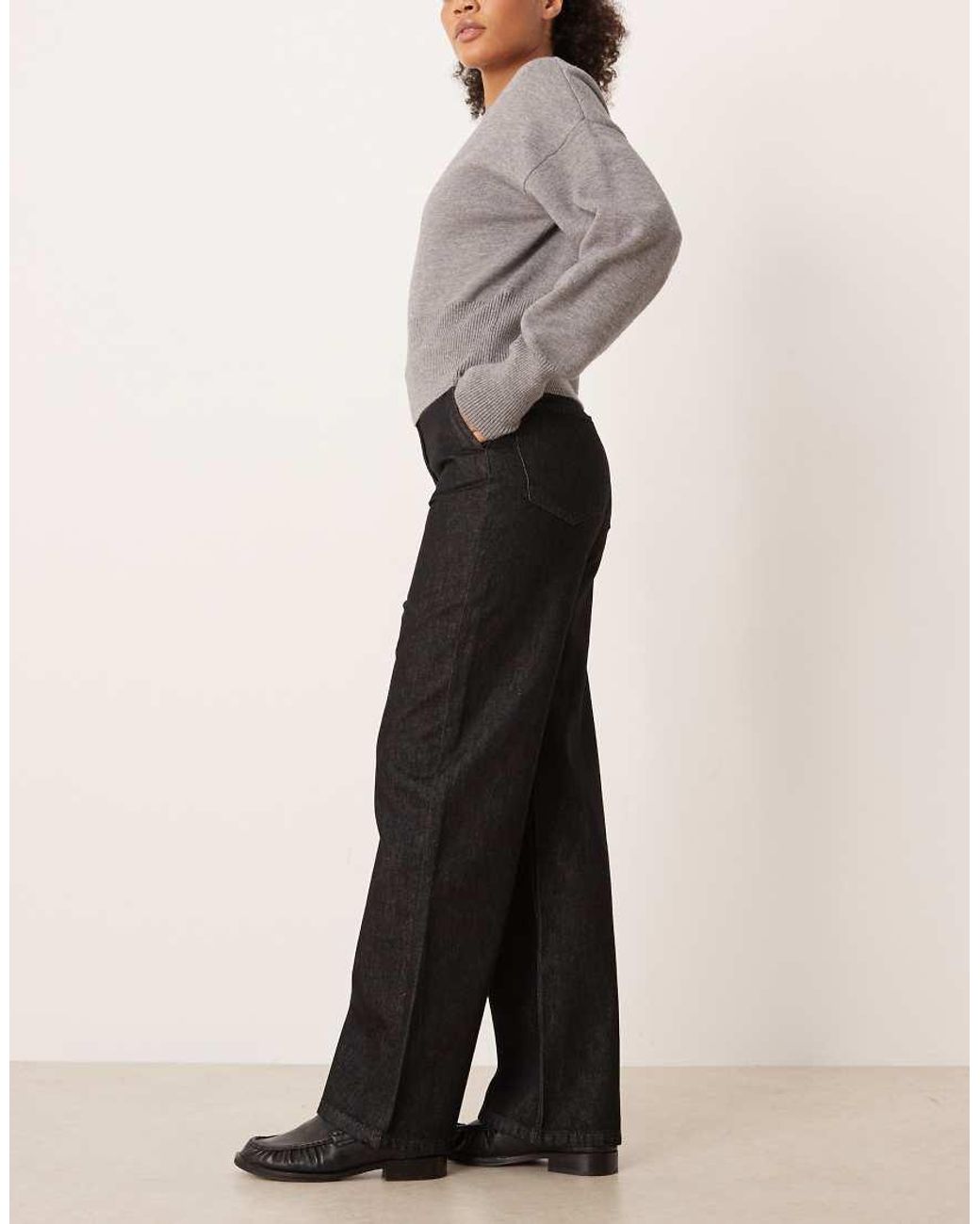 ASOS White Low Rise Clean Waistband Jeans