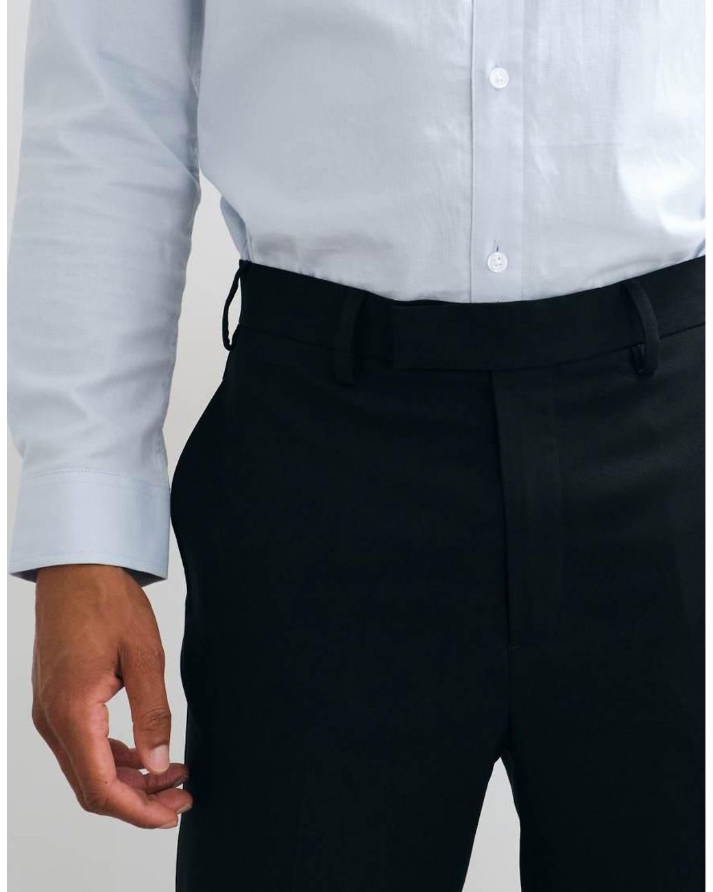 ASOS White Tailored Tapered Trousers for men