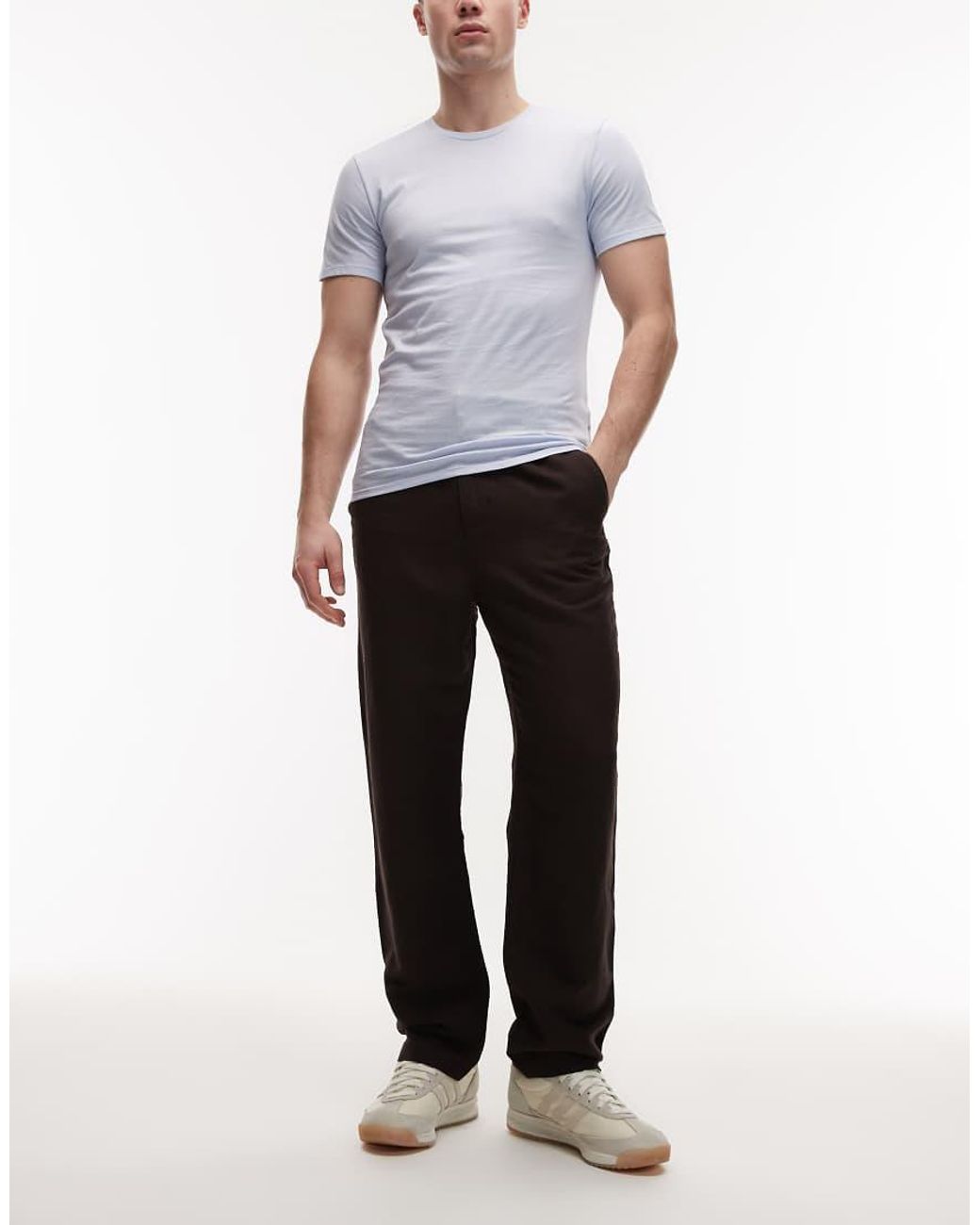 Lacoste Blue 3 Pack Loungewear T-shirts for men
