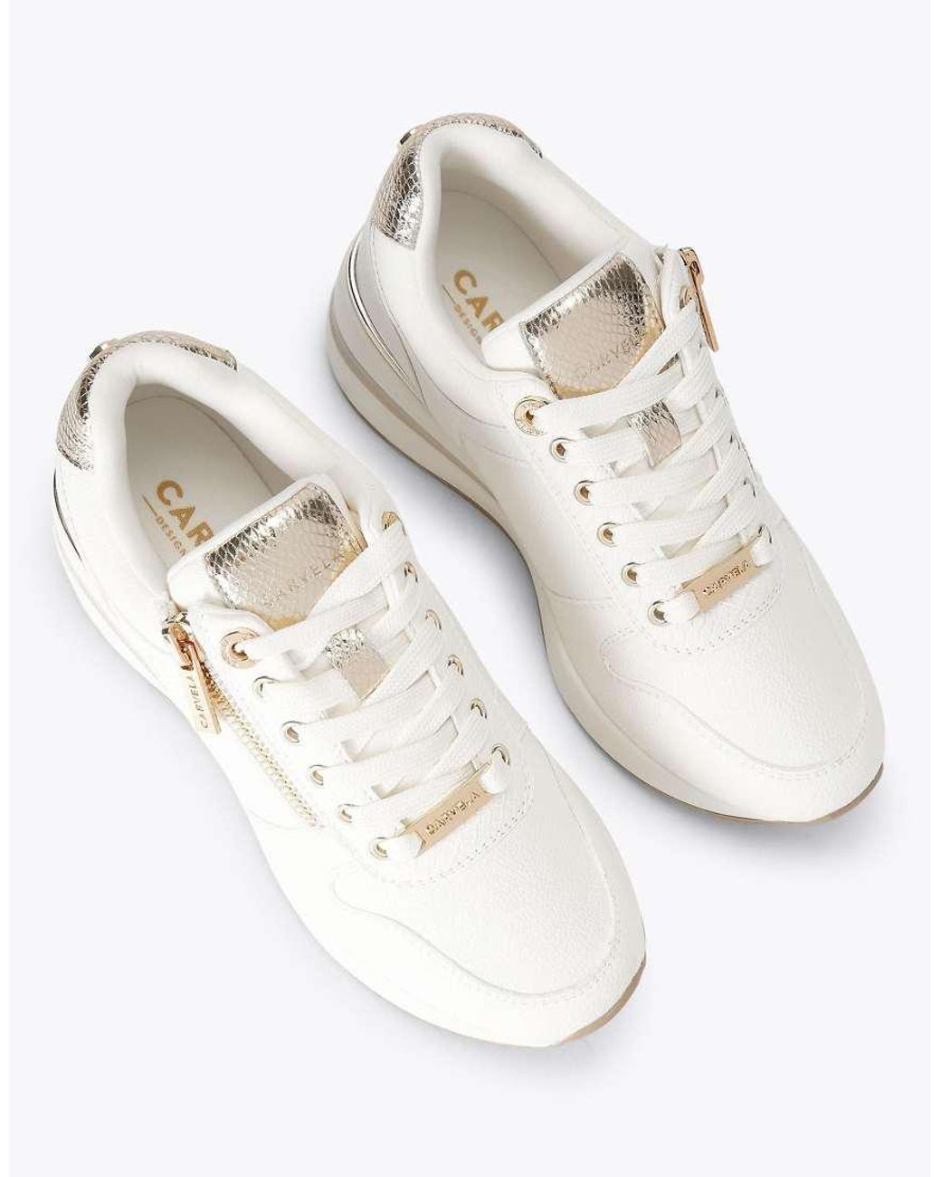Carvela Kurt Geiger White High Rise Sneakers