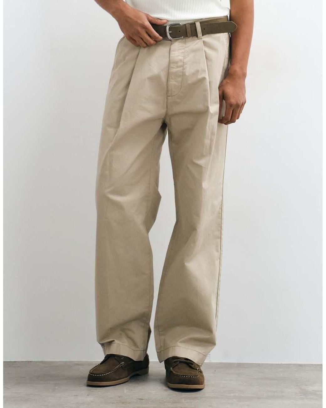 Jack & Jones Natural Straight Leg Tailored Pants for men