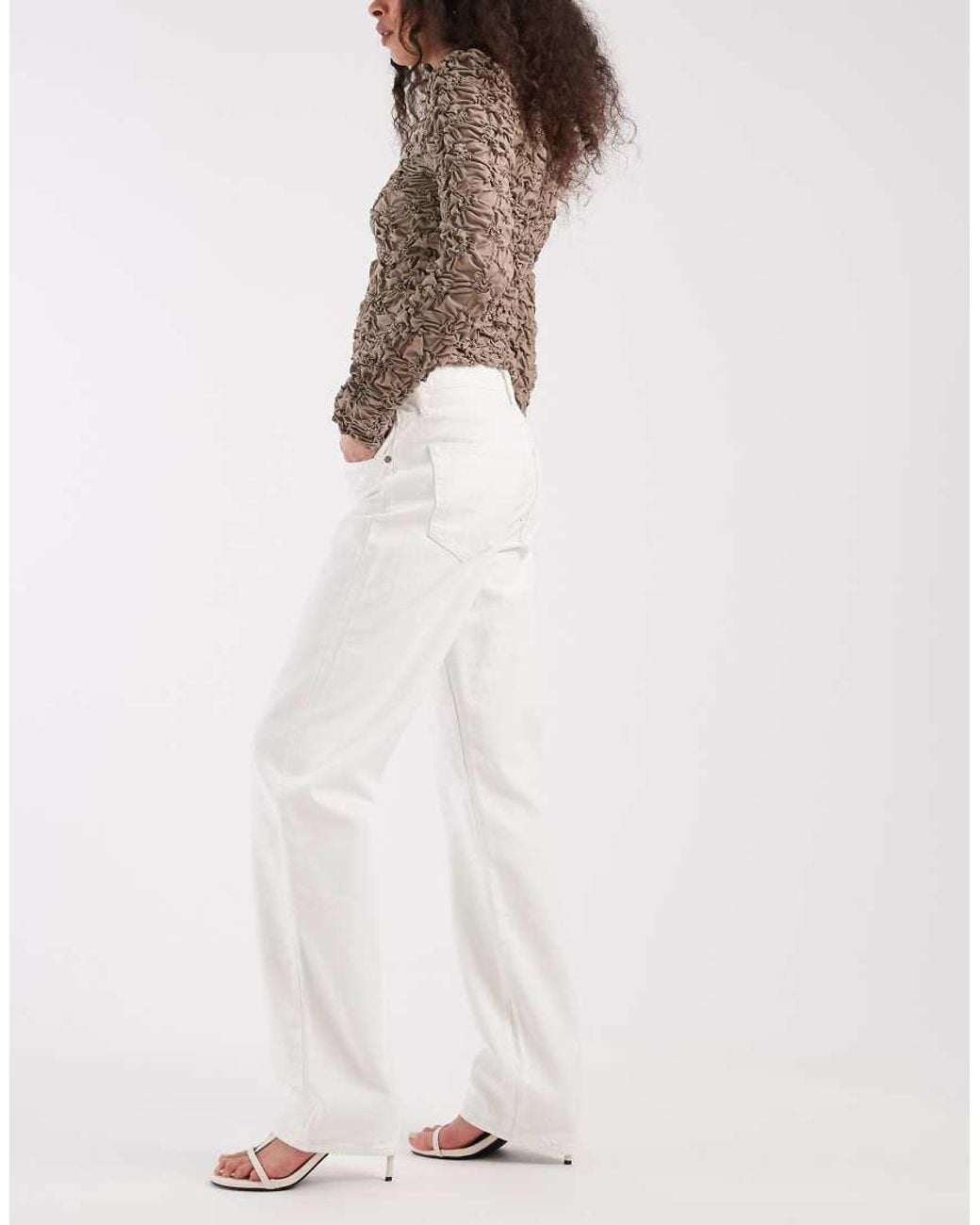 Tommy Hilfiger White Layla High Rise Slim Straight Fit Jeans