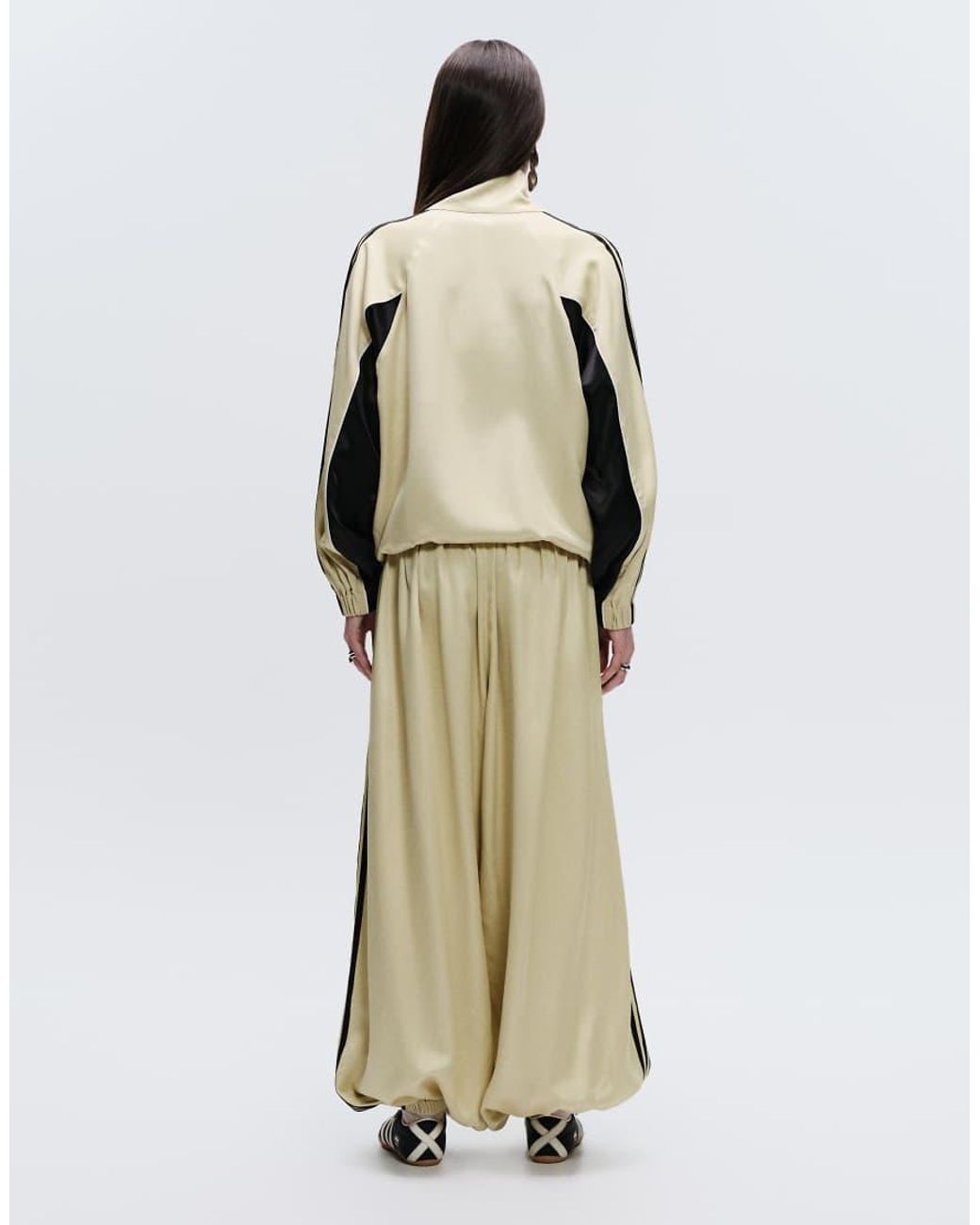 adidas Originals x ASOS Natural Oversized Funnel Neck Track Top