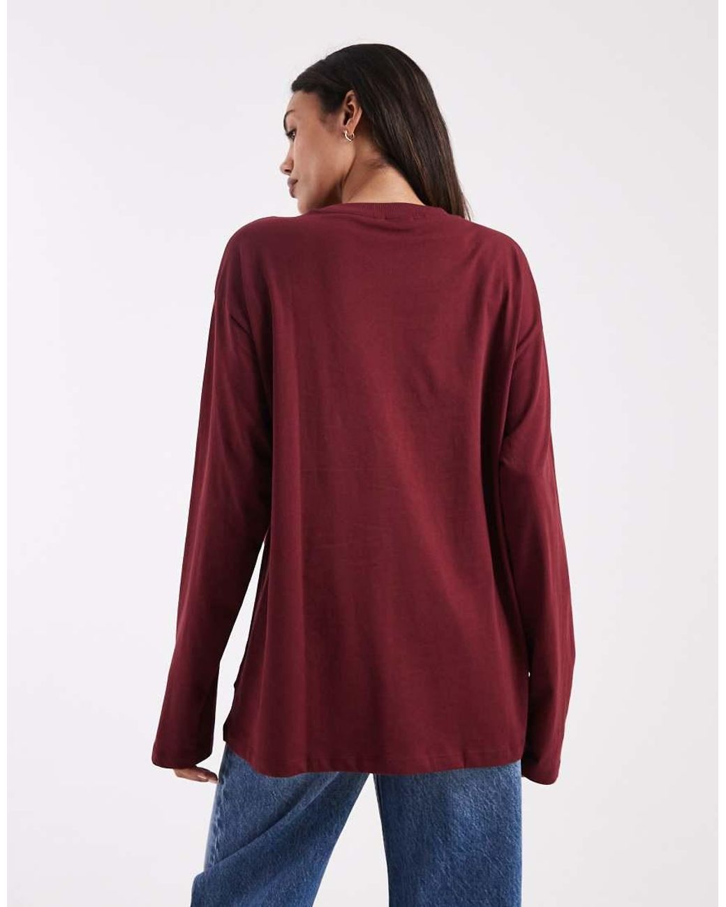 ASOS Red Asos Design Maternity Long Sleeve T-shirt