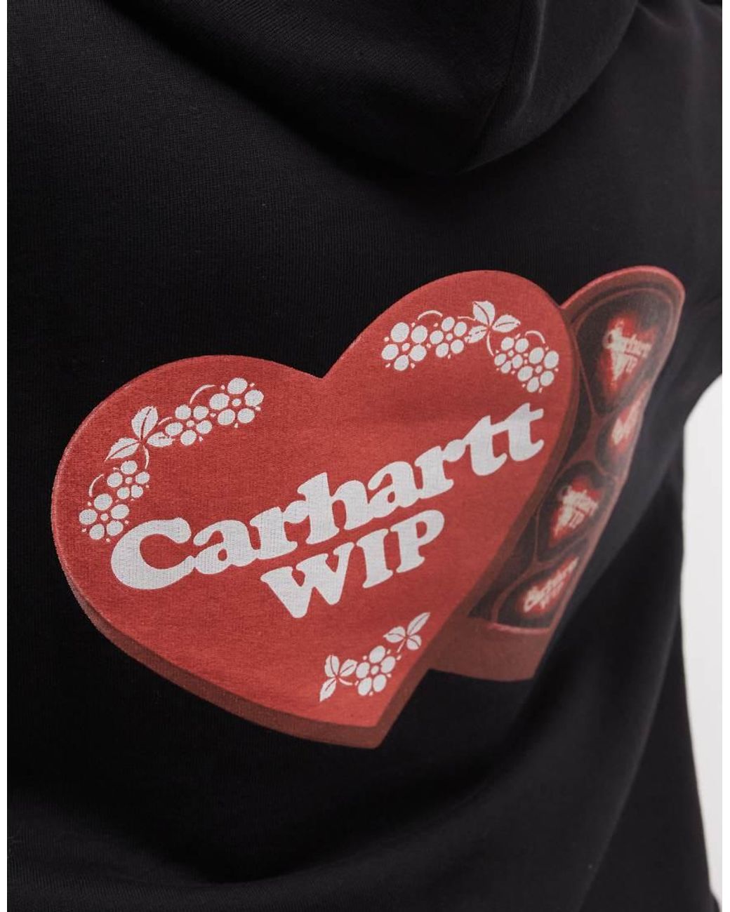 Carhartt Black Hartt Case Hoodie With Back Print