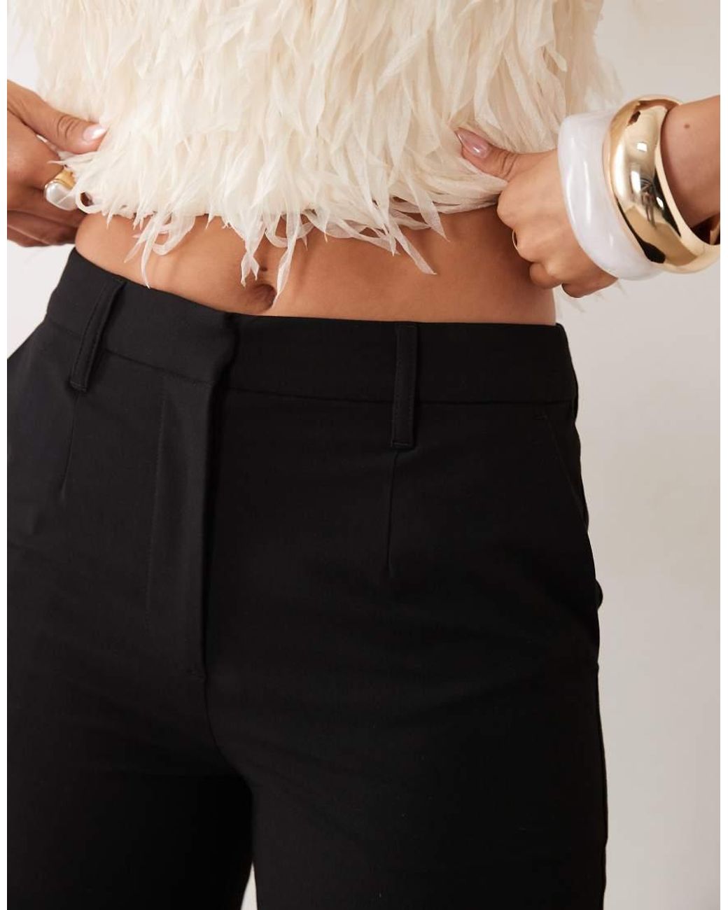 ASOS Black Tailored Snatch Flares