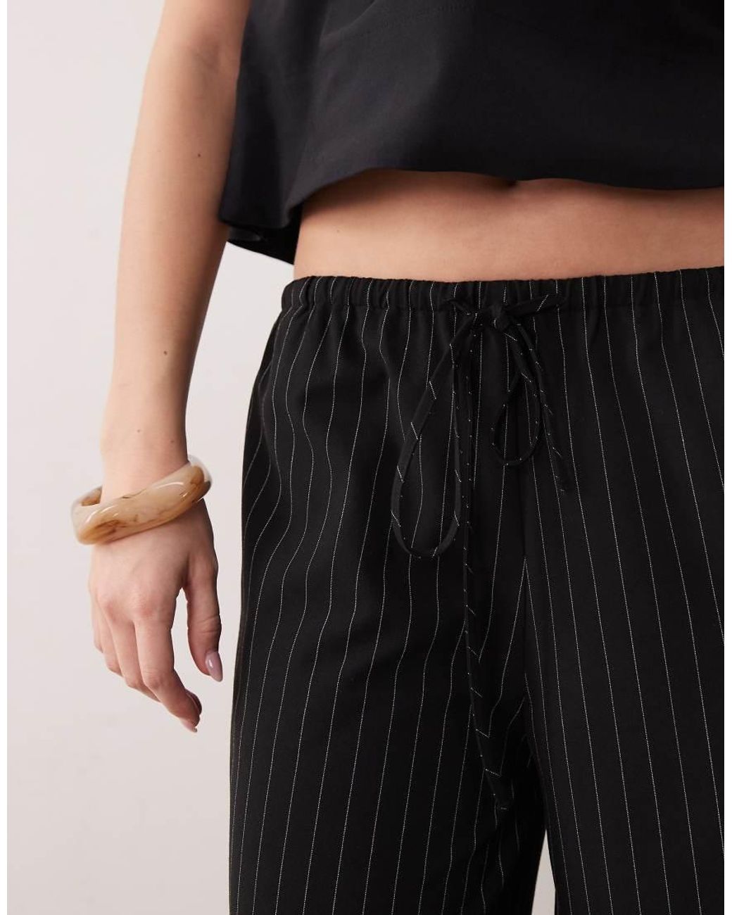ASOS Pull On Barrel Pants-black