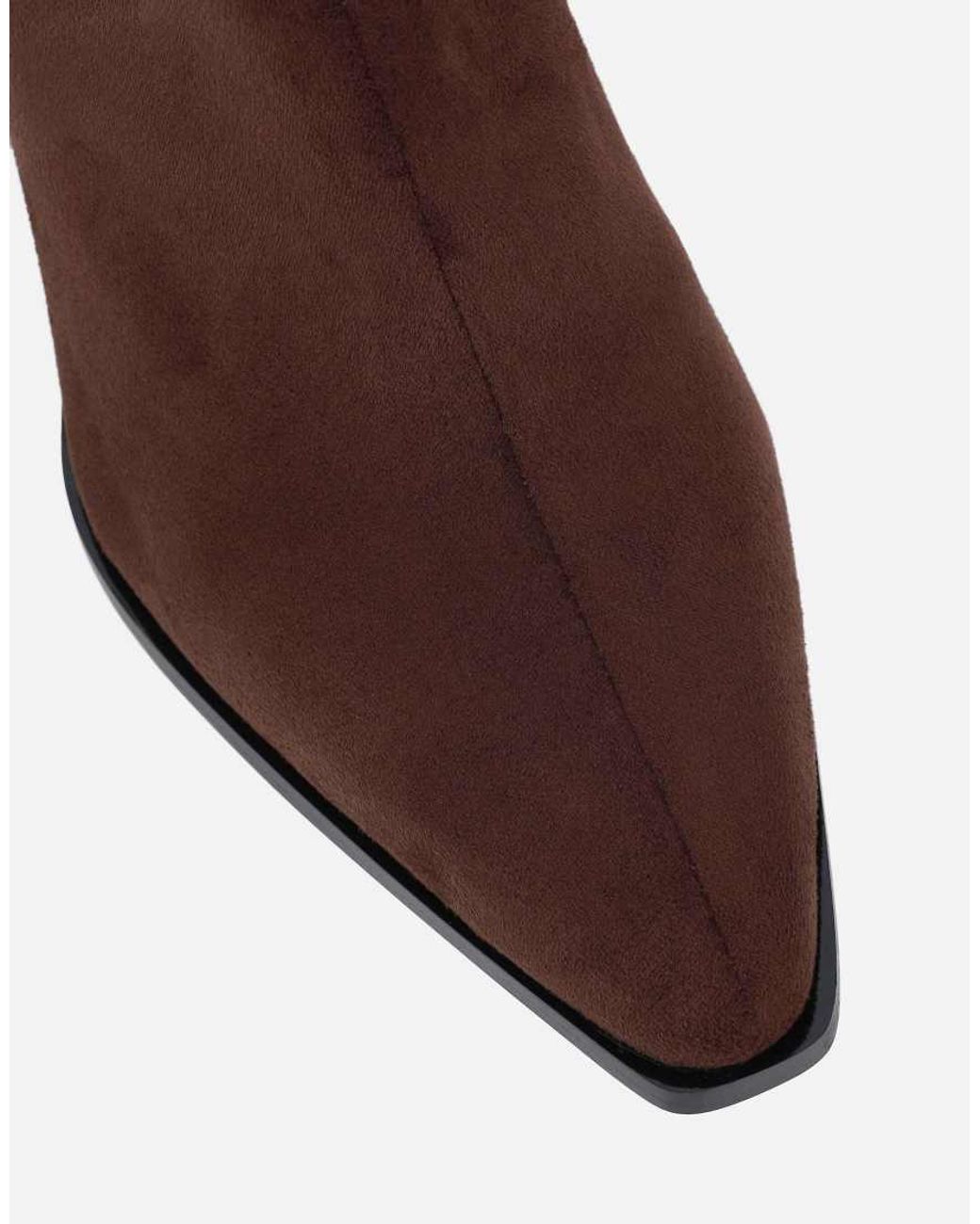 SIMMI Natural Bark Block Heeled Ankle Boots