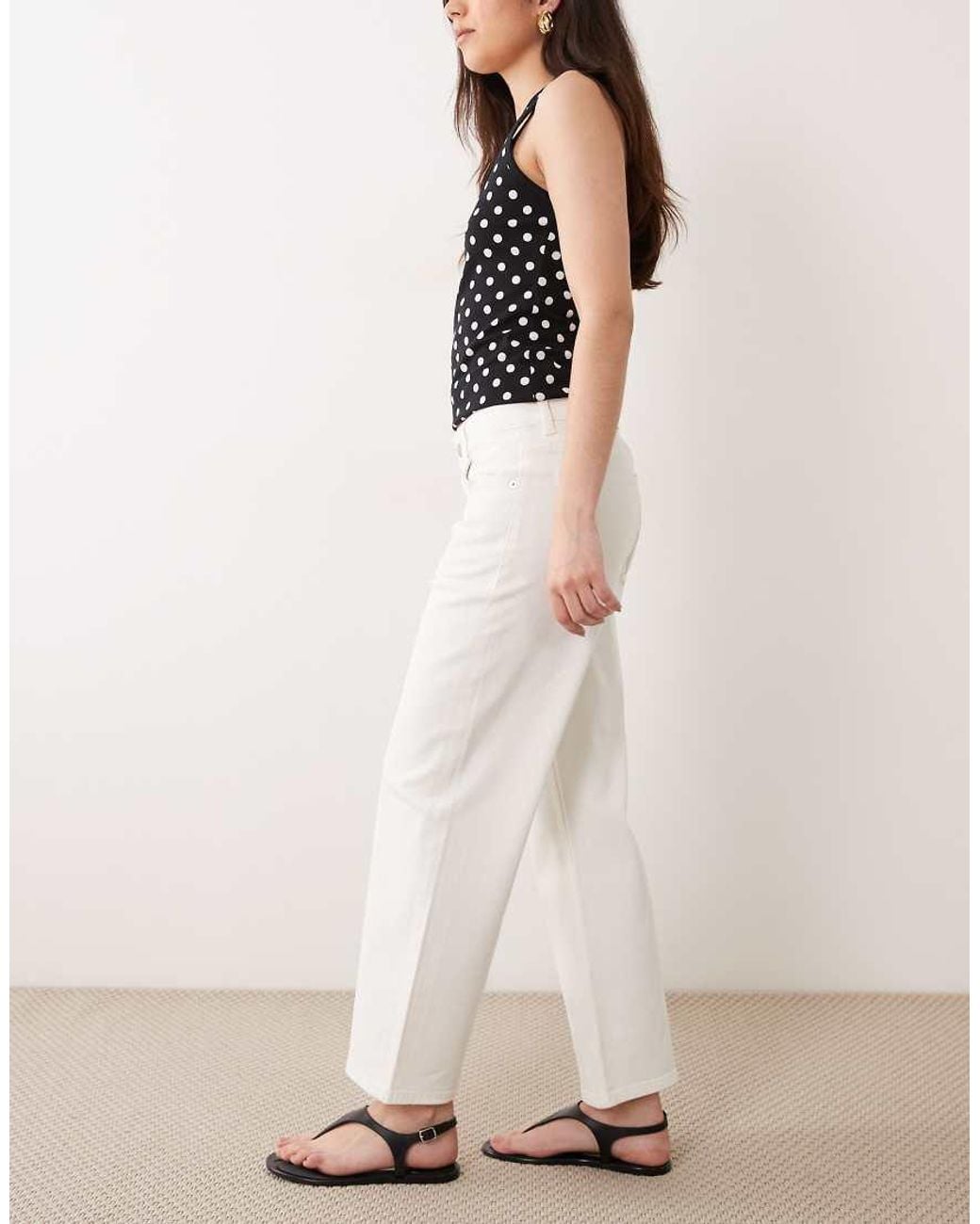 Gant Natural Cropped Relaxed Fit Jeans