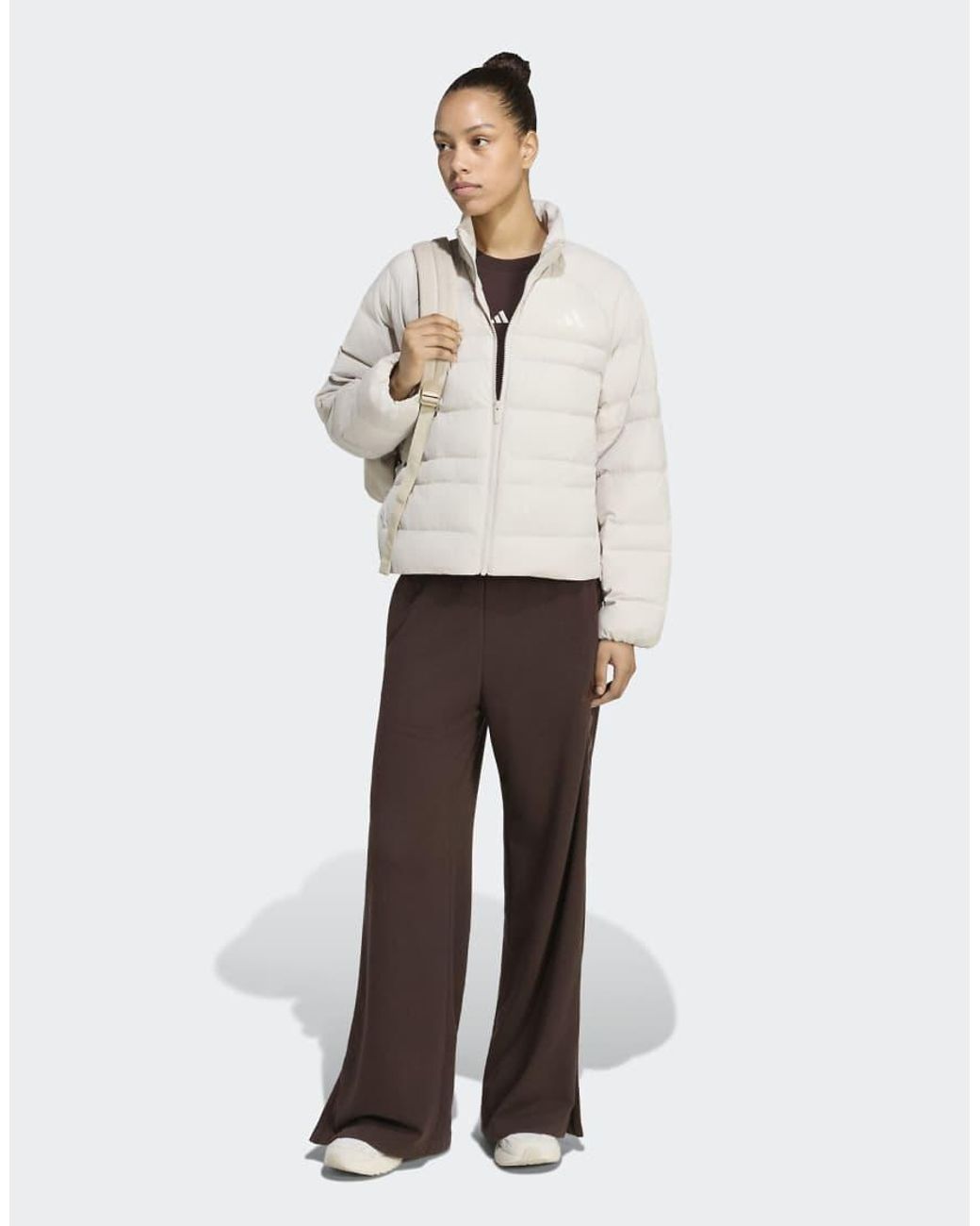 Adidas Originals White Essentials Packable Insulated Jacket