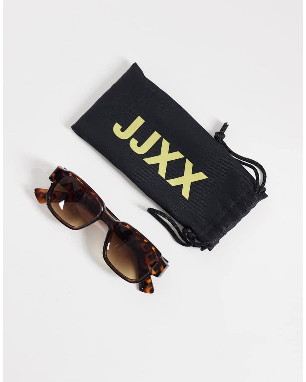 JJXX Natural Square Sunglasses With Tonal Lens