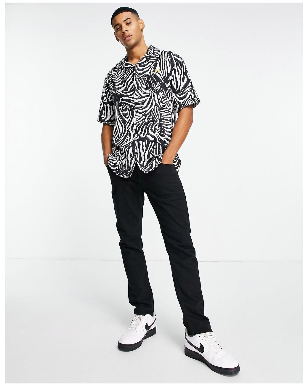Fred Perry Zebra Print Revere Short 