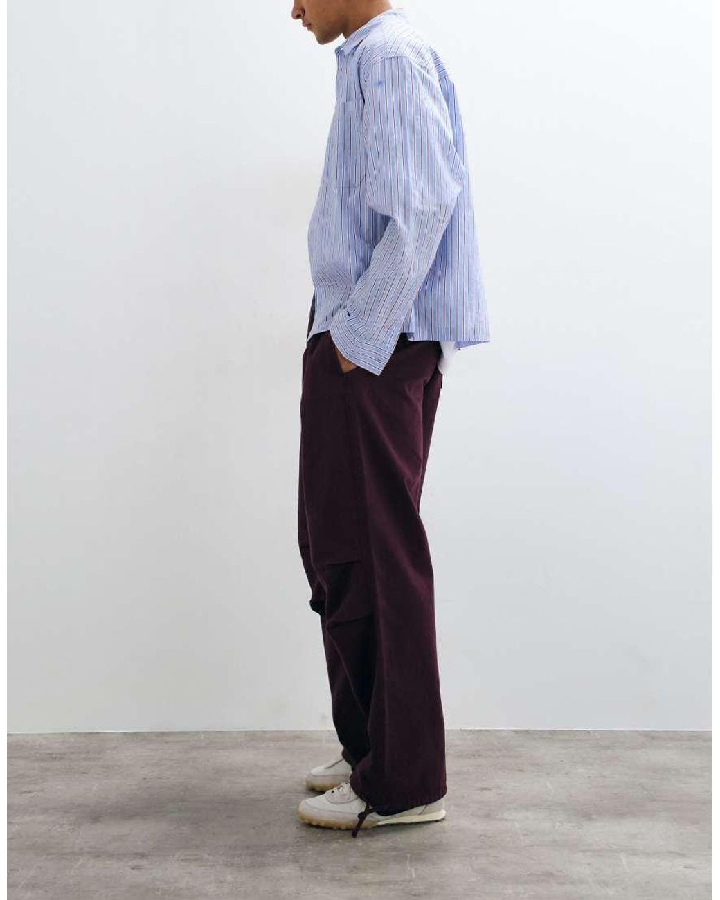 ASOS Blue baggy Trousers for men
