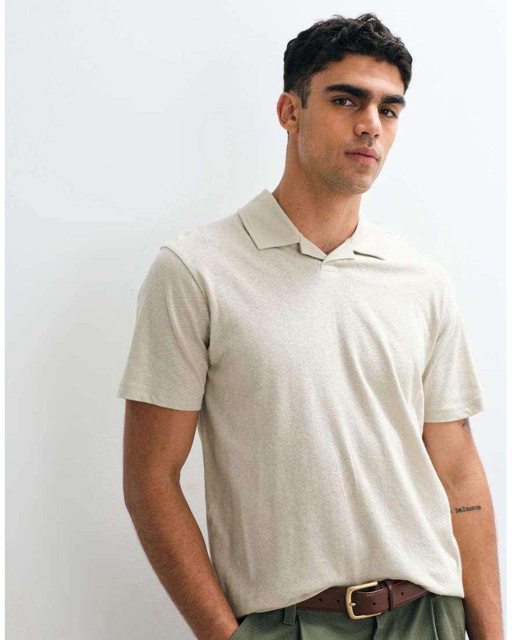ASOS Green Regular Fit Revere Polo for men