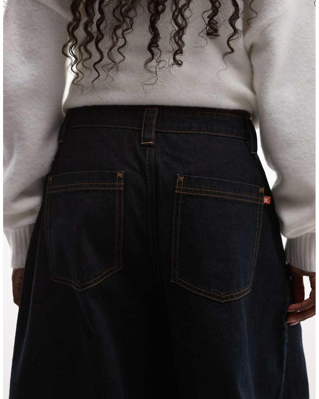 Collusion White X006 Xl Balloon Jean With Pleats