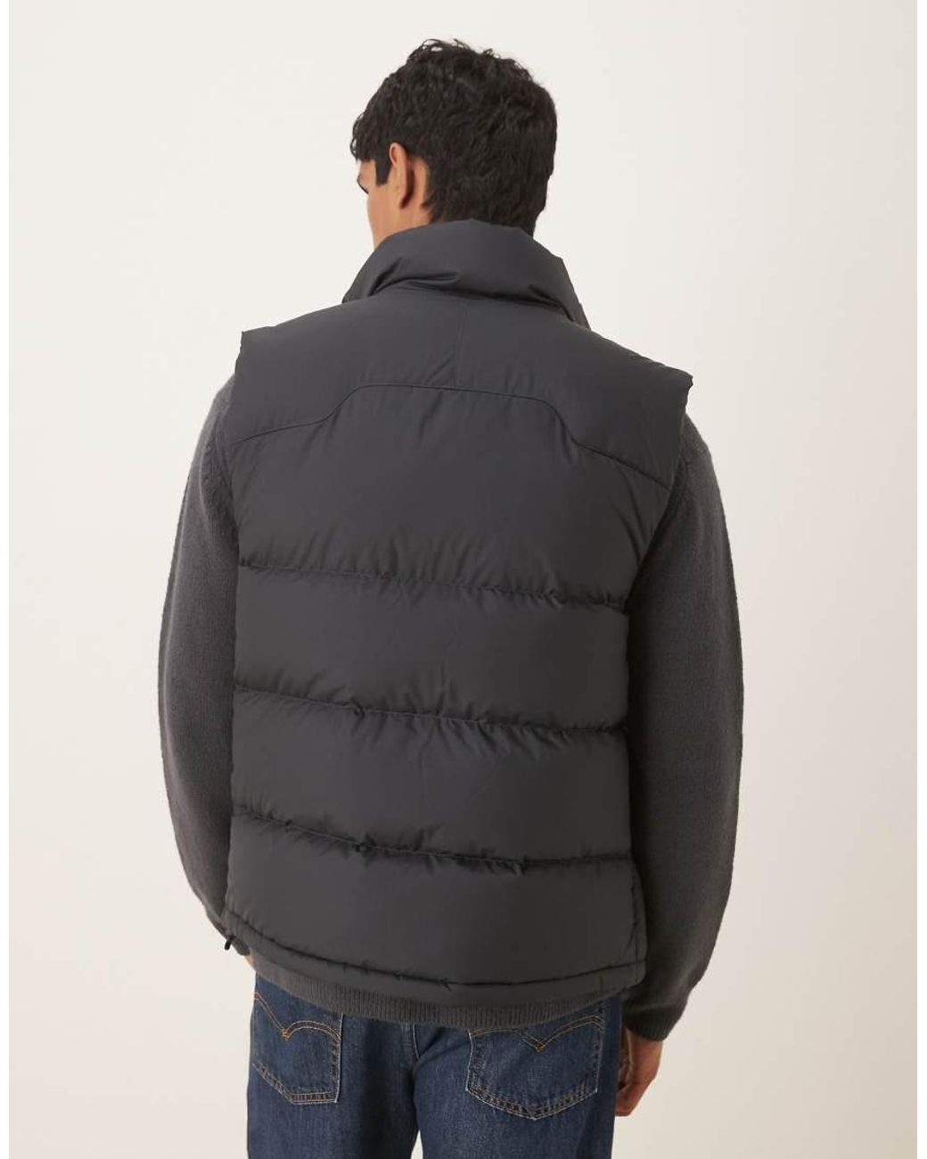Polo Ralph Lauren Gray Gorham Icon Logo Insulated Down Puffer Vest for men
