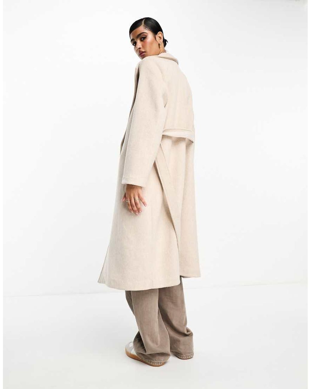SELECTED Natural Belted Formal Coat