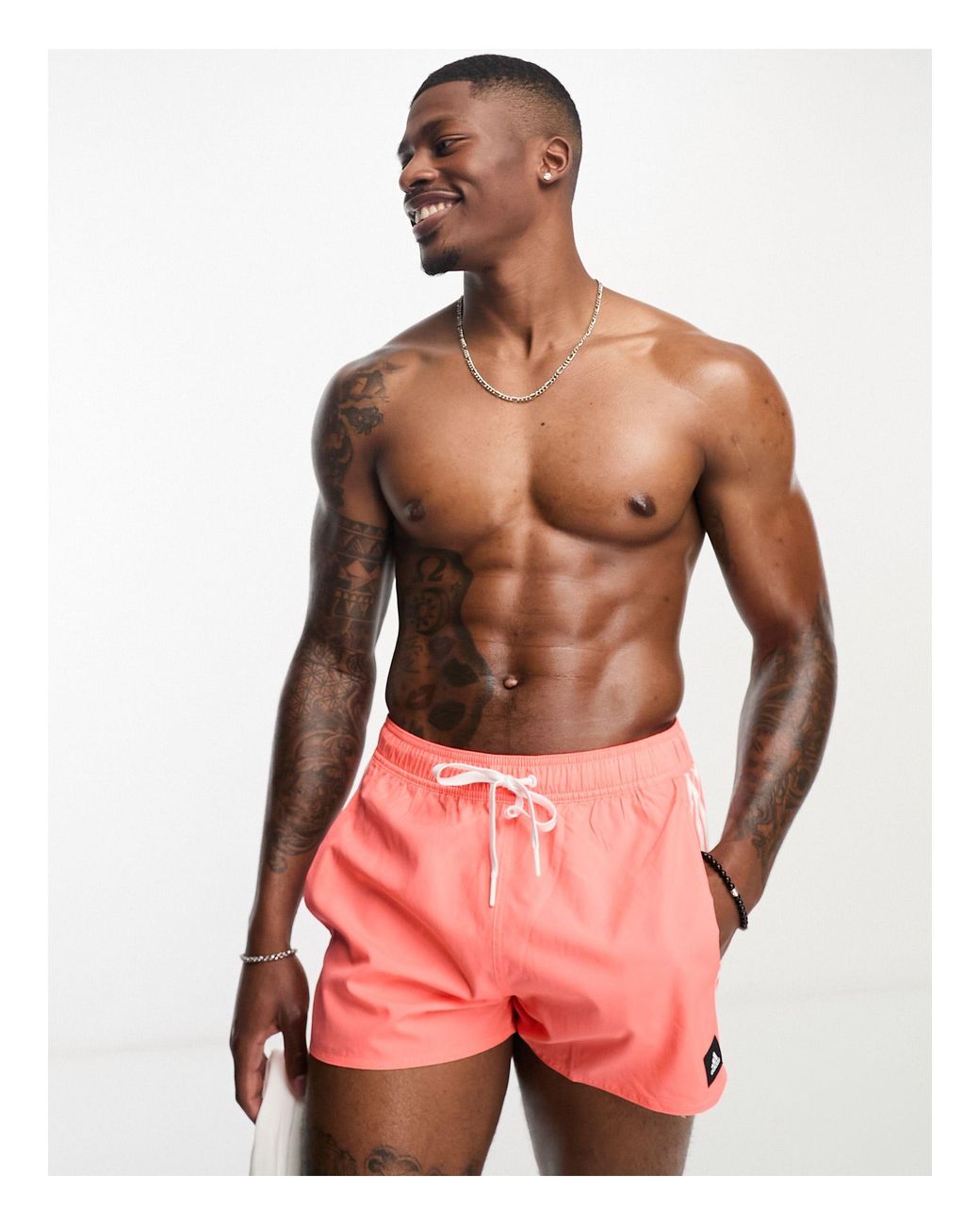 adidas Originals 33 Clx Swim Shorts in Pink for Men Lyst